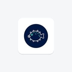 Pufferfish, vector, pixel perfect, illustrator file