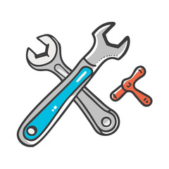 bike repair tools icon, bike repair tools vector illustration-simple illustration of bike repair tools, perfect for bike repair tools logos and icons