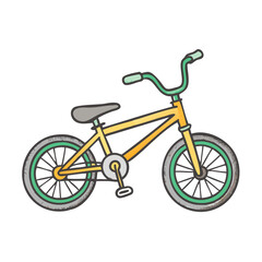 Fototapeta premium bmx bike icon, bmx bike vector illustration-simple illustration of bmx bike, perfect for bmx bike logos and icons
