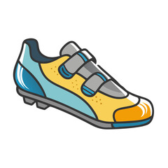 cycling shoes icon, cycling shoes vector illustration-simple illustration of cycling shoes, perfect for cycling shoes logos and icons