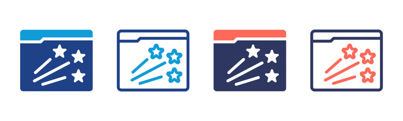 Feedback icon sheet multiple style collection