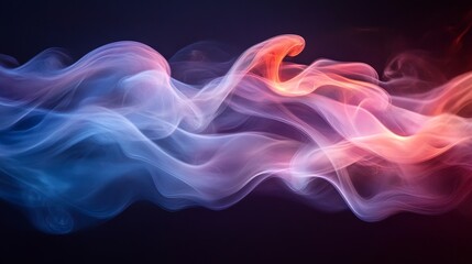 Obraz premium Abstract design of swirling colored smoke.