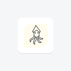 Squid, vector, pixel perfect, illustrator file