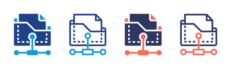 Folder icon sheet multiple style collection