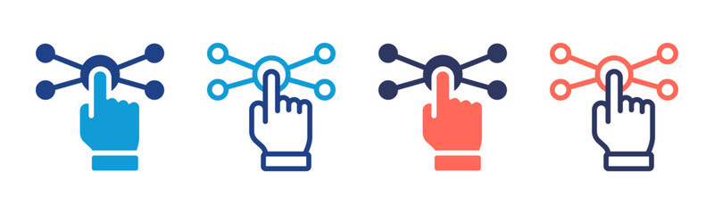 Interaction icon sheet multiple style collection