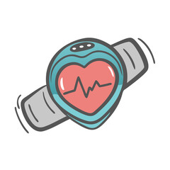 heart rate monitor for cyclists icon