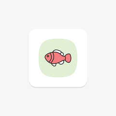 Clownfish, vector, pixel perfect, illustrator file