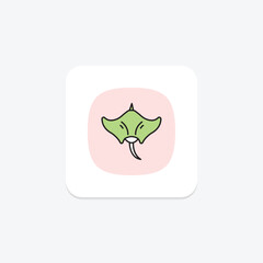 Manta Ray, vector, pixel perfect, illustrator file