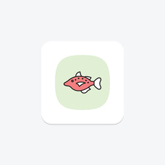 Triggerfish, vector, pixel perfect, illustrator file