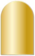 Gold Gradient Decorative Frame Label