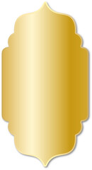 Gold Gradient Decorative Frame Label