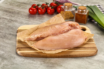 Fresh raw Chicken breast fillet
