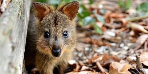 photo of playful baby quokka