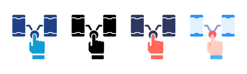 Interaction icon sheet multiple style collection