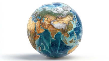 Detailed globe of Earth
