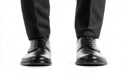 Men's shoes on a transparent background, 