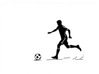 Obraz premium Football player play football 