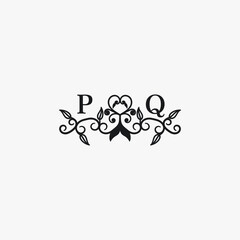 PQ Initials Wedding Logo Vector Art  Icons  and Graphics