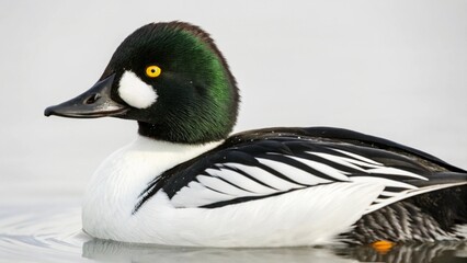 Obraz premium Common Goldeneye on studio background 