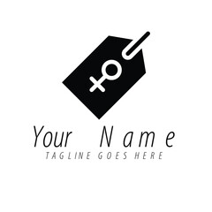 Female Symbol Logo Design  Tag Icon for Business Branding