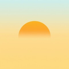 Gradient sky, orange, yellow, blue. Soft sunset hues
