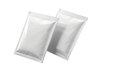 white paper bag package for mock up isolated on a white background. PNG Transparent file type with high definition quality Available.