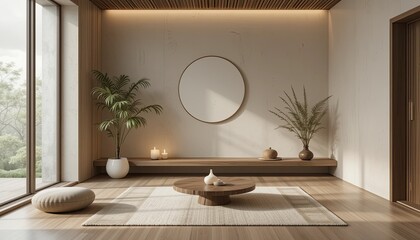 Serene Minimalist Japanese-Inspired Interior Design