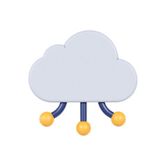 cloud computing 3d icon