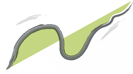 wavy abstract green logo