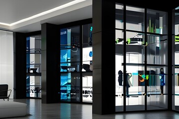 modern office building interior