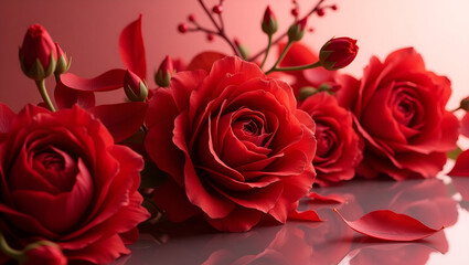 bouquet of red roses