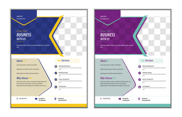 Corporate Business Flyer Template, Business Marketing Flyer, Modern and Simple Flyer Design, Flyer Layout with A4 Page, Professional Unique Flyer Design. 