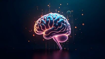 Fototapeta premium 3D rendered illustration of human brain