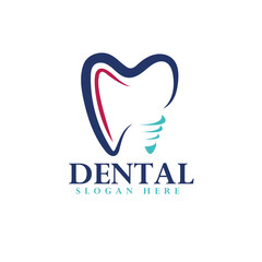 dental logo vector , tooth logo design