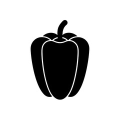 Bell Pepper Icon Vector Flat Clean Look Isolated