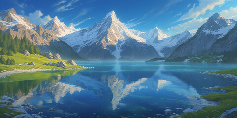 lake in the mountains