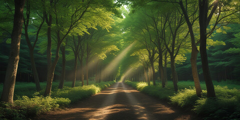 morning in the forest