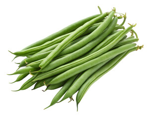 Fototapeta premium String beans isolated on transparent background