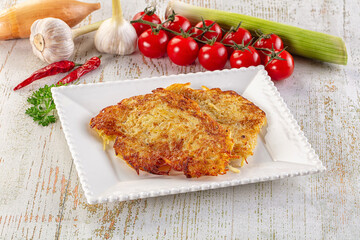 Golden fried potato pancake - Draniki