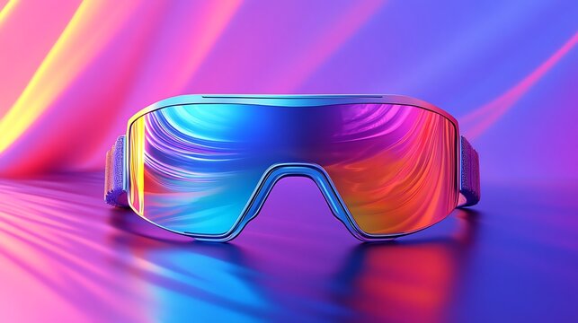 Sport goggles design, pickleball-specific, polycarbonate shatterproof lenses, AR-enabled heads-up display, modular interchangeable frames, eco-friendly recycled materials, dynamic .