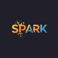 Fototapeta premium SPARK star logo, Idea symbol design, Energy brand mark, Creative concept icon, Bright graphic identity