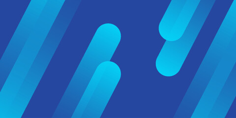 Abstract blue background with diagonal lines. Dynamic shapes composition.