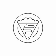 pizza slice icon sign vector