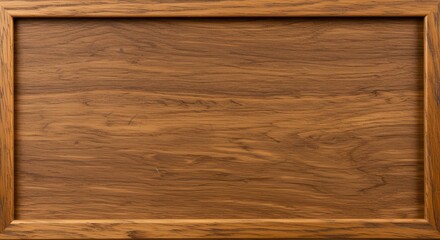 A close up shot of a wooden panel with a rectangular frame around the perimeter