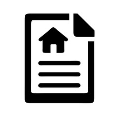 Home Insurance Policy Icon – Document with House Symbol:
Document icon featuring a house, symbolizing home insurance policies, property protection, and real estate security.