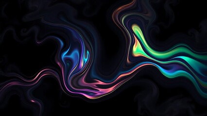 Iridescent Oil Slick Backgrounds with Rainbow Hues on Dark Bases for Moody Designs