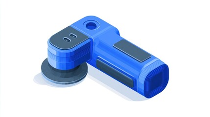 Blue electric grinder tool