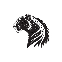 cheetah vector silhouette clip art logo illustration