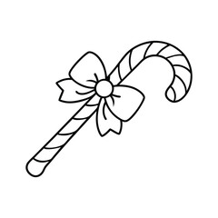 Candy Canes Silhouette Vector Design for Christmas Holiday