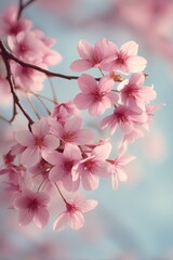 Obraz premium Delicate Cherry Blossoms in Spring Bloom